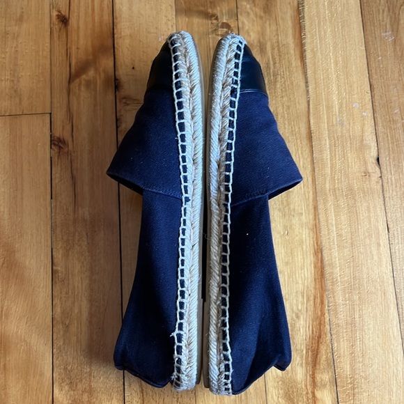 TORY BURCH denim blue leather espadrille flat - Picture 2 of 7